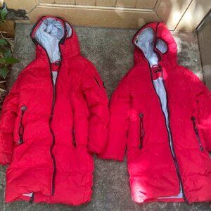 (2) WEISHI Wei Shi Children's Goose Down Parka Jackets.